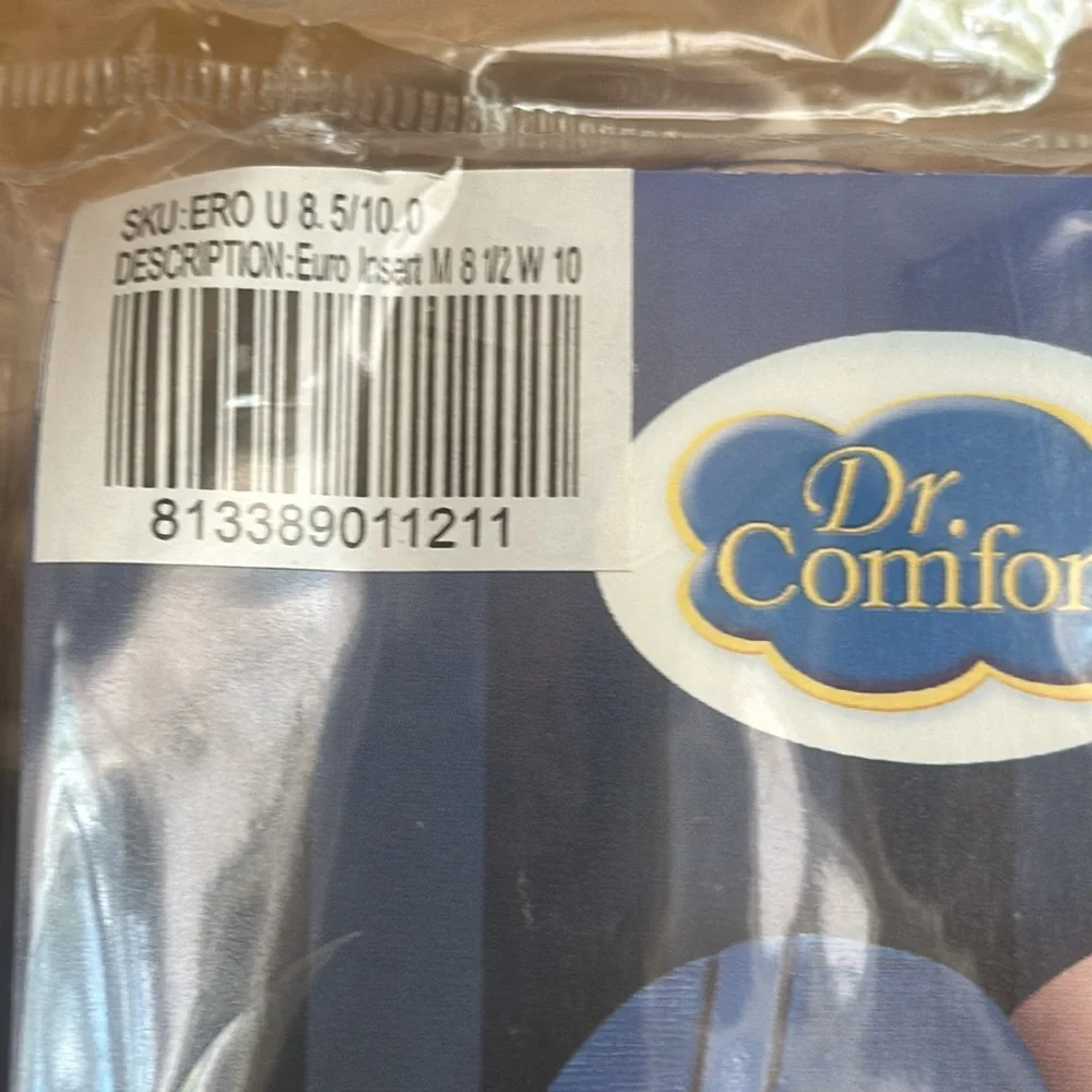 Dr Comfort Inserts Heat Moldable Sz M9 W 10.5 unisex